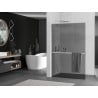 Mexen Kioto+ L Duschwand mit Ablage Walk-in 70 x 200 cm, Graphit, Chrom - 800-070-123-01-40