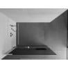 Mexen Kioto+ L Duschwand mit Ablage Walk-in 70 x 200 cm, Graphit, Chrom - 800-070-123-01-40