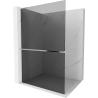 Mexen Kioto+ L Duschwand mit Regal Walk-in 120 x 200 cm, grafit, chrom - 800-120-123-01-40