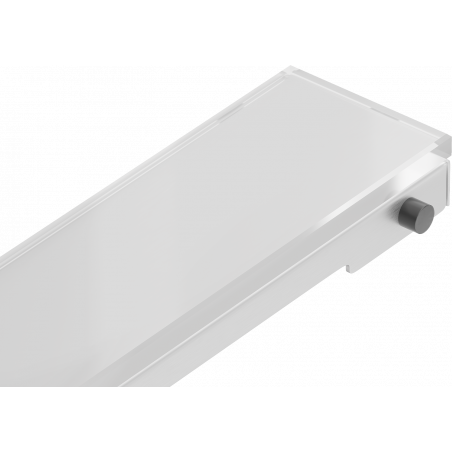 Mexen Flat MGW Abdeckung für Linienentwässerung 90 cm, weißes Glas - 1027090