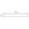 Mexen Flat MGW Mask for Linear Drain 90 cm, White Glass - 1027090