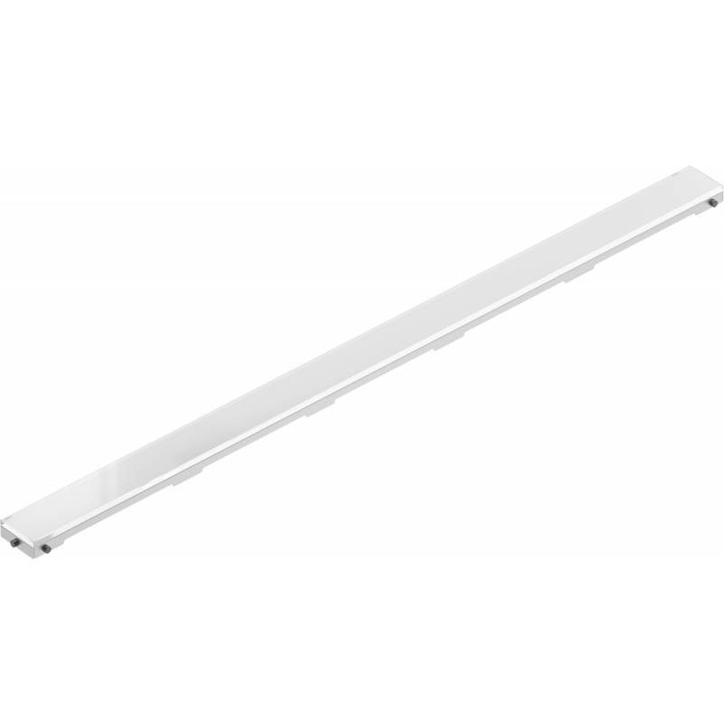 Mexen Flat MGW täckplåt för linjär avlopp 100 cm, vitt glas - 1027100
