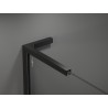 Mexen Kioto+ L dušisein riiuliga Walk-in 100 x 200 cm, must raam, must - 800-100-123-70-70