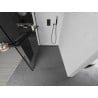 Mexen Kioto+ L Duschwand mit Ablage Walk-in 100 x 200 cm, schwarzer Rahmen, schwarz - 800-100-123-70-70