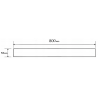 Mexen Flat M13 afdekking 2-in-1 voor lineaire afvoer 80 cm, goud - 1519080
