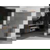 Mexen Kioto+ L Duschwand mit Regal Walk-in 80 x 200 cm, grafit, gebürstetes Kupfer - 800-080-123-65-40