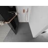 Mexen Kioto+ L dušisein riiuliga Walk-in 90 x 200 cm, grafiit, harjatud vask - 800-090-123-65-40