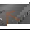 Mexen Kioto+ L Duschwand mit Ablage Walk-in 100 x 200 cm, grafit, gebürstetes Kupfer - 800-100-123-65-40