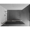 Mexen Kioto+ L dušisein koos Walk-in riiuliga 70 x 200 cm, grafiit, harjatud nikkel - 800-070-123-97-40