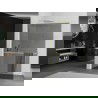 Mexen Kioto+ L Duschwand mit Regal Walk-in 120 x 200 cm, graphit, gold - 800-120-123-50-40
