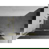 Mexen Kioto+ L Duschwand mit Regal Walk-in 90 x 200 cm,Graphit, gold gebürstet - 800-090-123-55-40