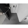 Mexen Kioto+ L shower wall with shelf Walk-in 80 x 200 cm, graphite, gun metal - 800-080-123-95-40