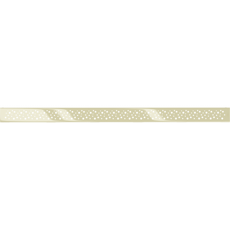 Mexen Flat M12 couvercle de drainage linéaire 80 cm, or - 1521080