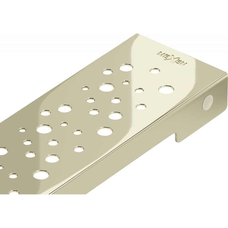 Mexen Flat M12 cubierta para desagüe lineal 100 cm, dorada - 1521100
