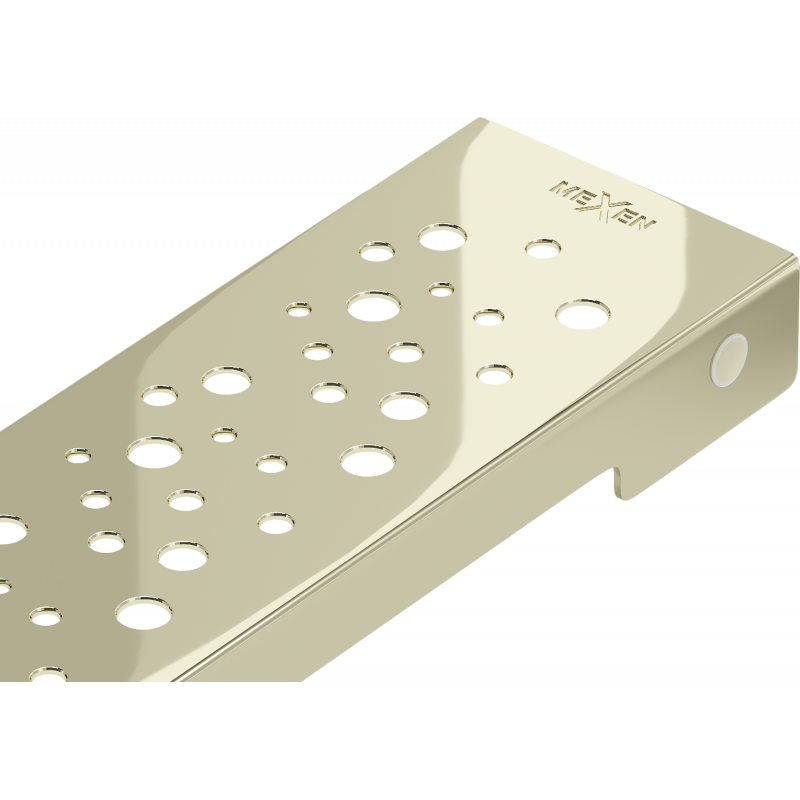 Mexen Flat M12 rejilla para desagüe lineal 100 cm, dorado - 1521100