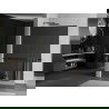 Mexen Kioto+ L Duschwand mit Ablage Walk-in 70 x 200 cm, Spiegel, schwarz - 800-070-123-70-50