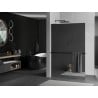 Mexen Kioto+ L paroi de douche avec étagère Walk-in 80 x 200 cm, miroir, noir - 800-080-123-70-50