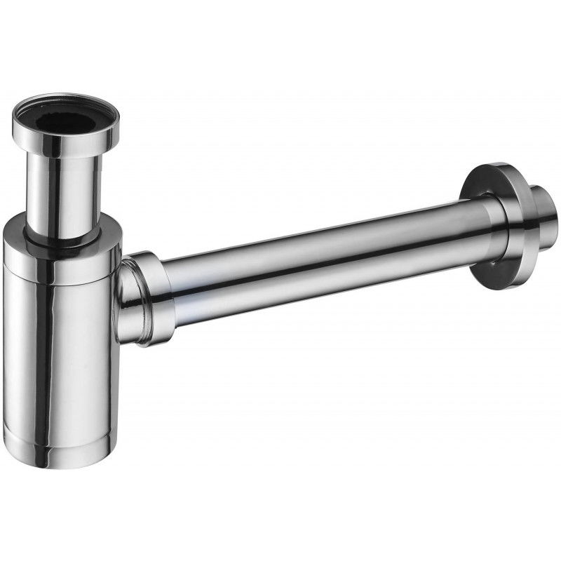 Mexen halve wastafelsifon rond, chroom - 79950-00