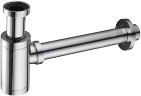 Mexen meio-sifão de lavatório redondo, cromado - 79950-00