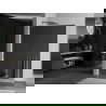 Mexen Kioto+ L Duschwand mit Regal Walk-in 120 x 200 cm, Spiegel, gun gray gebürstet - 800-120-123-66-50