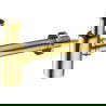 Mexen runder Waschbecken-Halbsyphon, gold - 79950-50