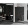 Mexen Kioto+ L Duschwand mit Regalfach 90 x 200 cm, Spiegel, gebürstetes Messing - 800-090-123-65-50