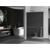 Mexen Kioto+ L paroi de douche avec étagère Walk-in 80 x 200 cm, miroir, nickel brossé - 800-080-123-97-50