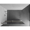 Mexen Kioto+ L dušisein riiuliga Walk-in 90 x 200 cm, peegel, harjatud nikkel - 800-090-123-97-50