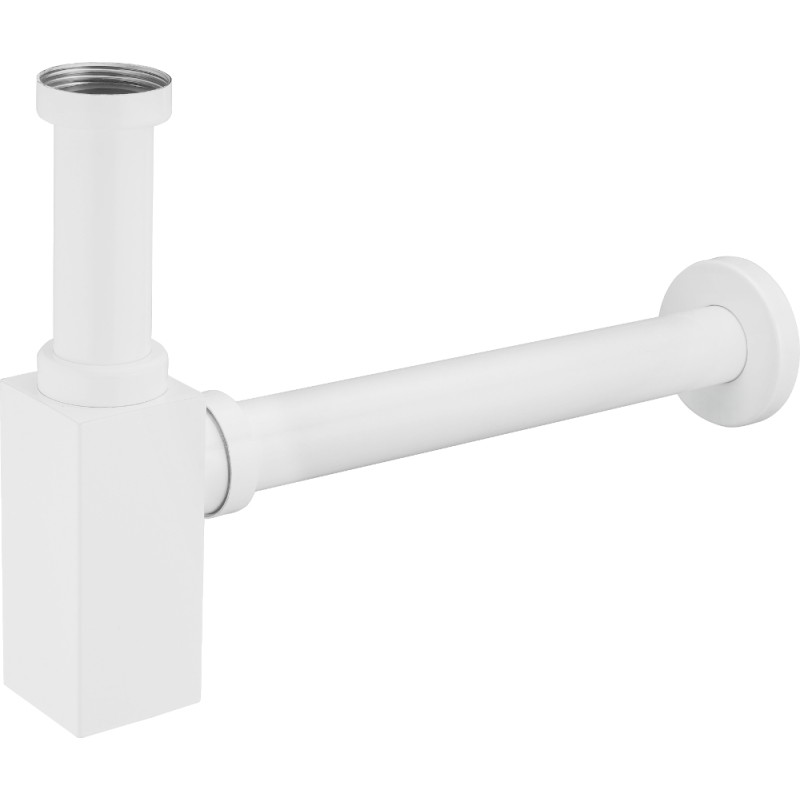 Mexen square washbasin bottle trap, white - 79960-20