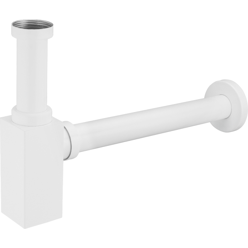 Mexen wastafel halve sifon vierkant, wit - 79960-20
