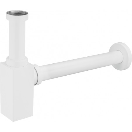 Mexen siphon partiel de lavabo carré, blanc - 79960-20