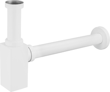 Mexen sifón medio para lavabo cuadrado, blanco - 79960-20