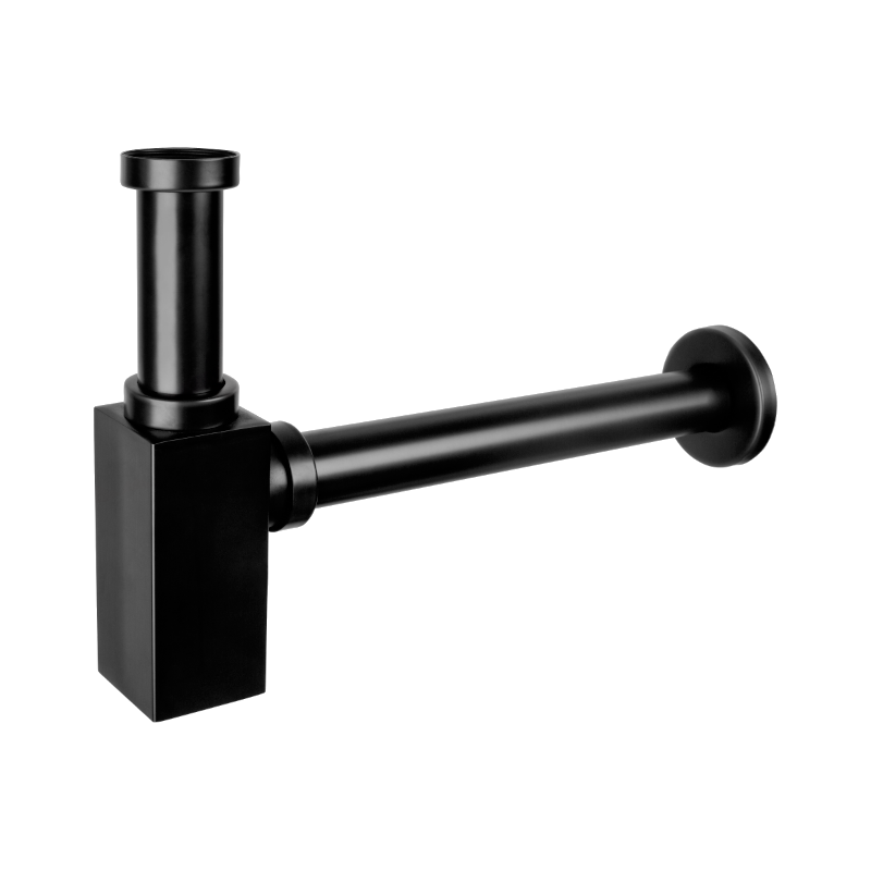 Mexen halber Waschtisch-Siphon quadratisch, schwarz antik - 79960-79