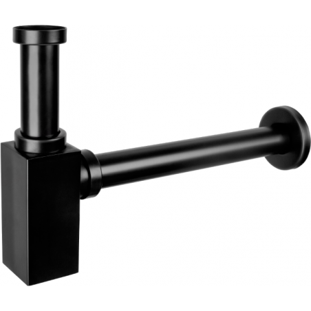 Mexen Quadratischer Waschtisch-Halbsyphon, antikschwarz - 79960-79