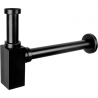 Mexen halber Waschtisch-Siphon quadratisch, schwarz antik - 79960-79
