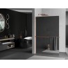 Mexen Kioto+ L dušisein riiuliga Walk-in 90 x 200 cm, peegel, roosa kuld - 800-090-123-60-50