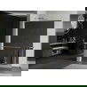 Mexen Kioto+ L paroi de douche avec étagère Walk-in 70 x 200 cm, miroir, doré - 800-070-123-50-50