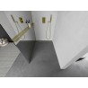 Mexen Kioto+ L dušisein riiuliga Walk-in 80 x 200 cm, peegel, kuldne - 800-080-123-50-50