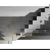 Mexen Kioto+ L Duschwand mit Regal Walk-in 100 x 200 cm, Spiegel, gold - 800-100-123-50-50