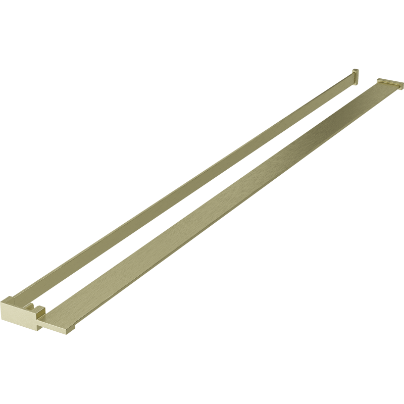 Étagère de douche avec barres pour serviettes, doré brossé - 800-02-55