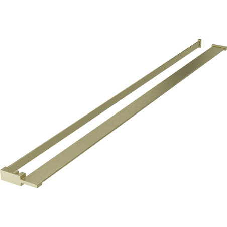 Mexen mensola per cabina doccia con corrimano per asciugamani, oro spazzolato - 800-02-55