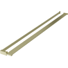 Mexen Kioto+ plank voor douchewand met handdoekreling, geborsteld goud - 800-02-55