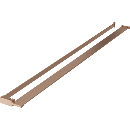 Mexen plank voor douchewand met handdoekhouder, geborsteld koper - 800-02-65
