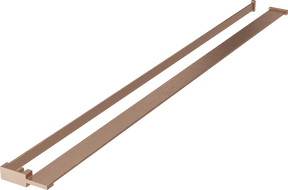 Mexen plank voor douchewand met handdoekreling, geborsteld koper - 800-02-65