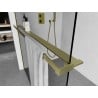 Étagère de douche avec barres pour serviettes, doré brossé - 800-02-55