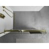 Étagère de douche avec barres pour serviettes, doré brossé - 800-02-55