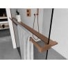 Mexen Wandregal für die Duschwand mit Handtuchhalter, gebürstetes Kupfer - 800-02-65