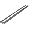 Mexen Dusche Wandregal mit Handtuchhalter, gebürstetes gun gray - 800-02-66