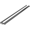 Mexen Kioto+ plank voor douchewand met handdoekreling, geborsteld gun gray - 800-02-66