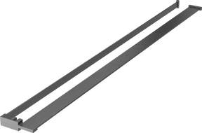 Mexen plank voor douchewand met handdoekreling, geborsteld gun gray - 800-02-66